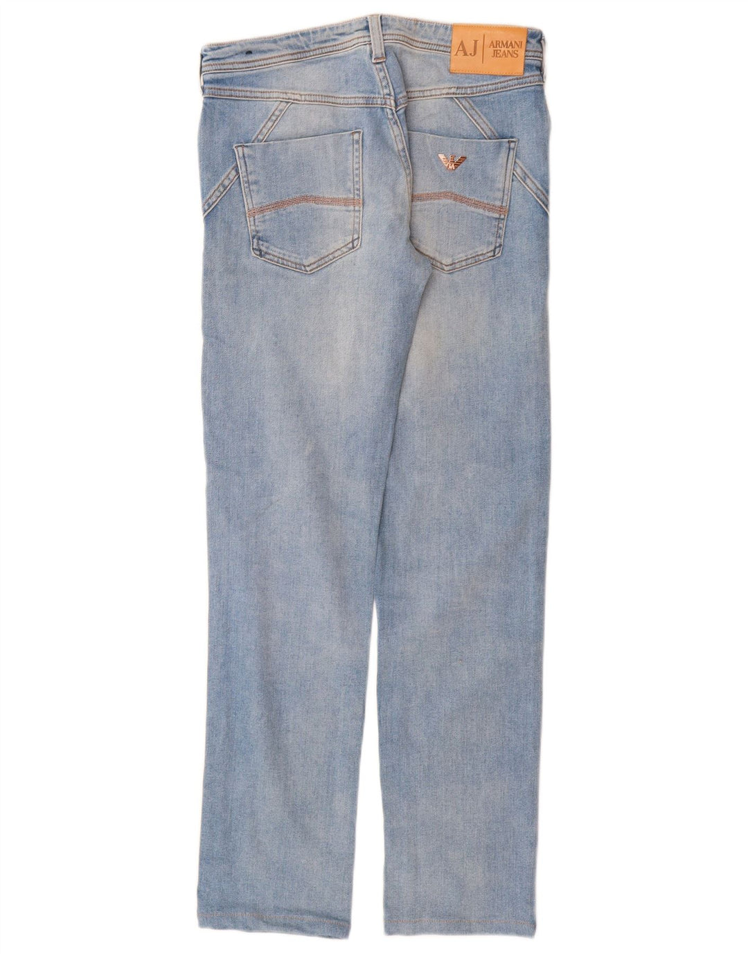 ARMANI Женские прямые джинсы W24 L29 Синие