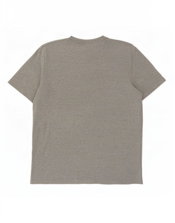 Ellesse Mens Graphic T-Shirt Top Large Grey Flecked Cotton