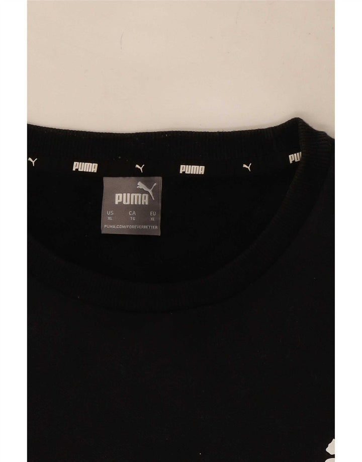 Puma Mens Sweatshirt Jumper XL Black Cotton