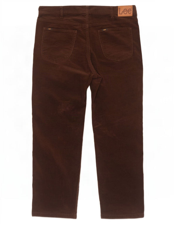 Lee Herren Brooklyn Gerade Cordhose W42 L29 Braune Baumwolle