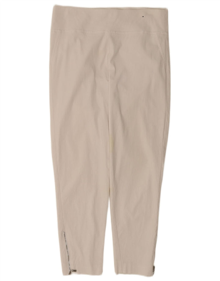 Marks & Spencer Womens Autograph Leggings UK 14 Large W34  White Viscose