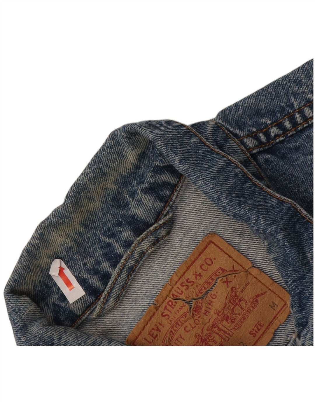 Levi's Mens Denim Jacket UK 38 Medium Blue Cotton