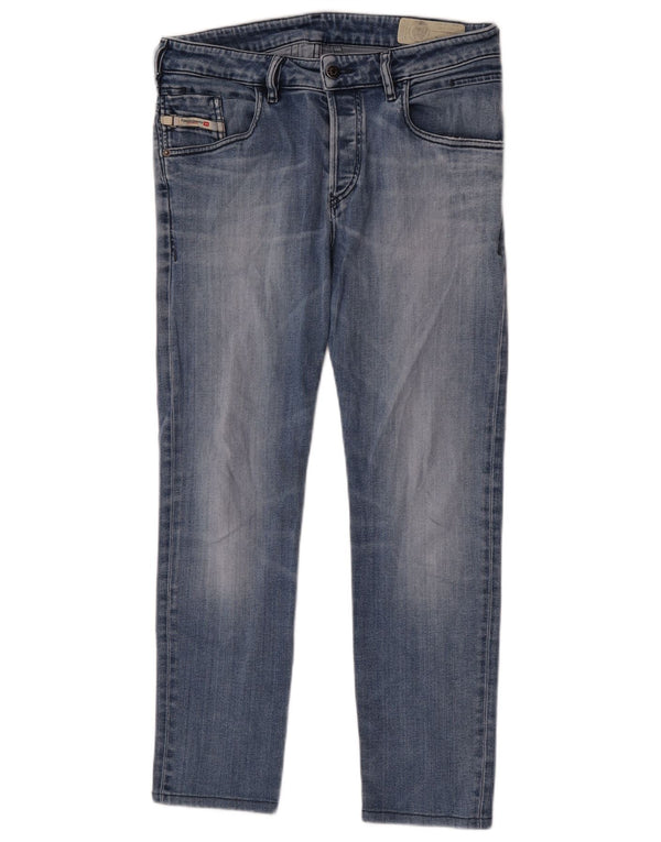 Diesel Mens D-Bazer Tapered Jeans W31 L28 Azul Algodão