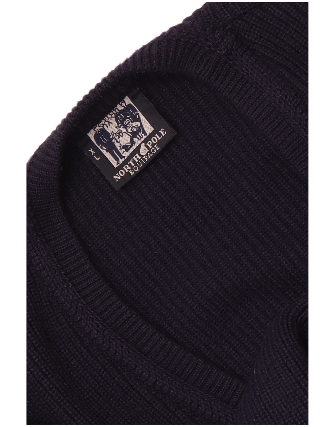 North Pole Herre Cardigan Sweater XL Navy Blue