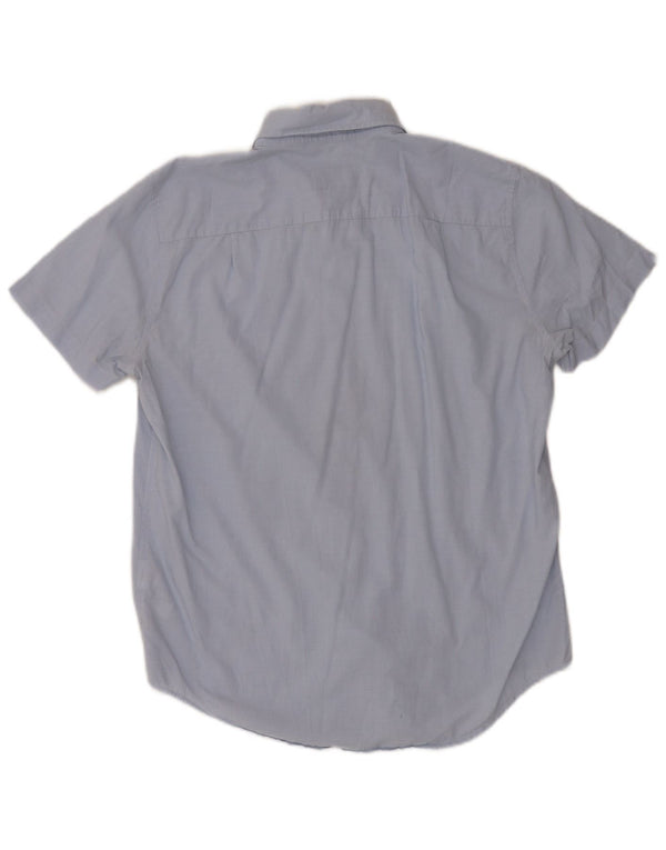 Abercrombie & Fitch Mens Muscle Short Sleeve Shirt Small Blue Cotton