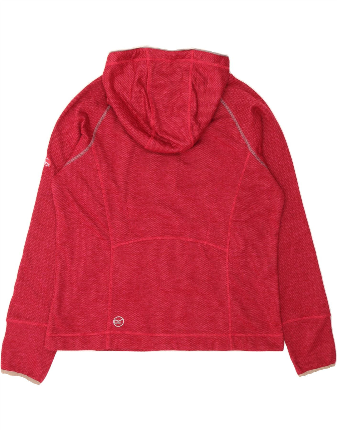 REGATTA Womens Hoodie Jumper UK 12 Medium Red Spotted Vintage Regatta and Second-Hand Regatta from Messina Hembry 