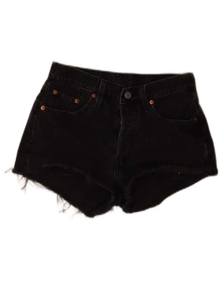 Levi's Womens 501 Denim Shorts W25 XS Grey Cotton