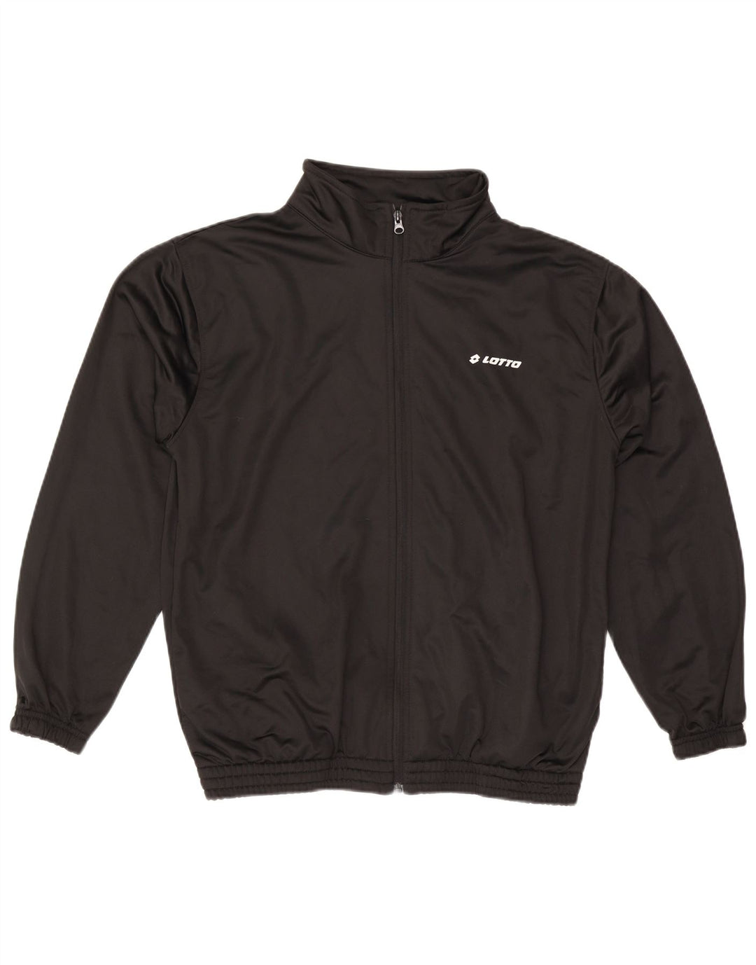 LOTTO Mens Tracksuit Top Jacket Large Black Polyester
