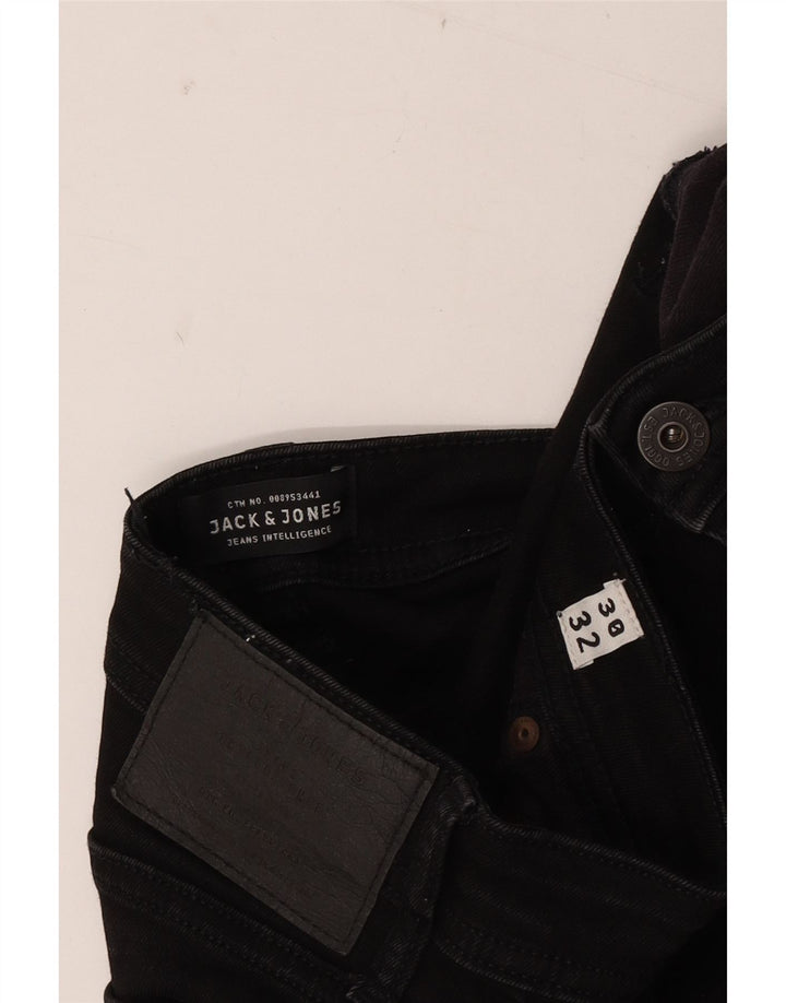 JACK & JONES Mens Liam Skinny Jeans W30 L32 Black