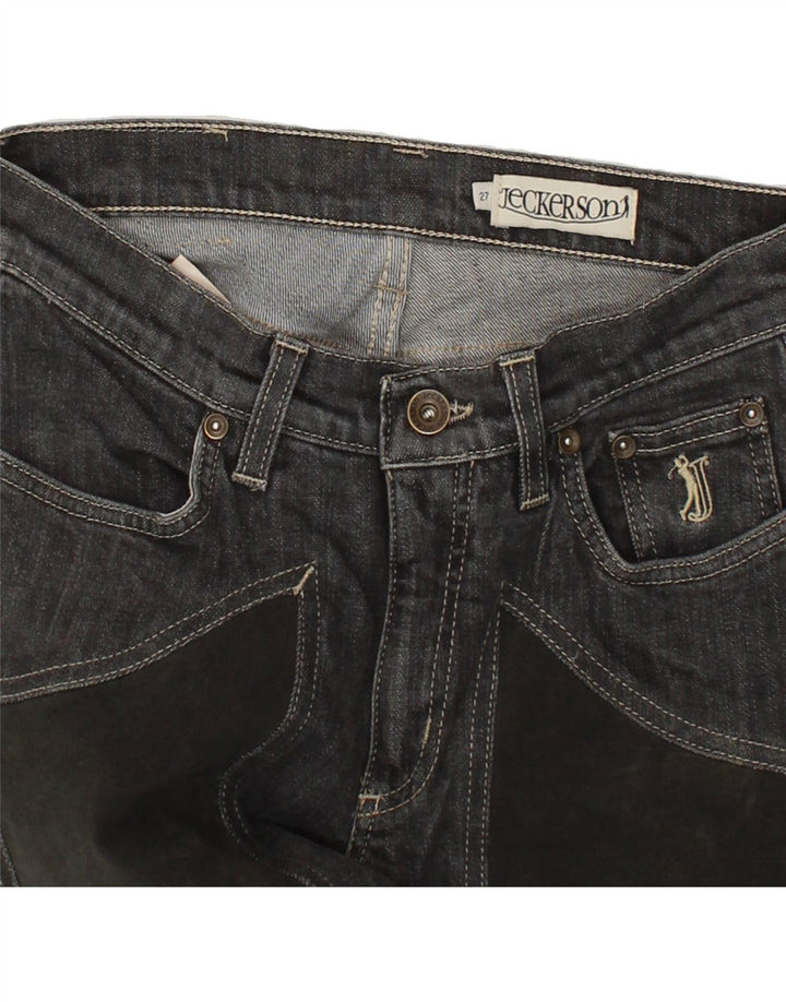 JECKERSON Womens Straight Jeans W27 L33 Grey Cotton Vintage Jeckerson and Second-Hand Jeckerson from Messina Hembry 
