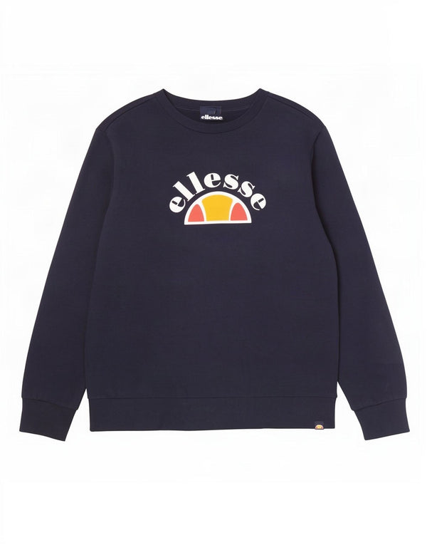 Ellesse Mens Graphic Sweatshirt Jumper Large Navy Blue Cotton