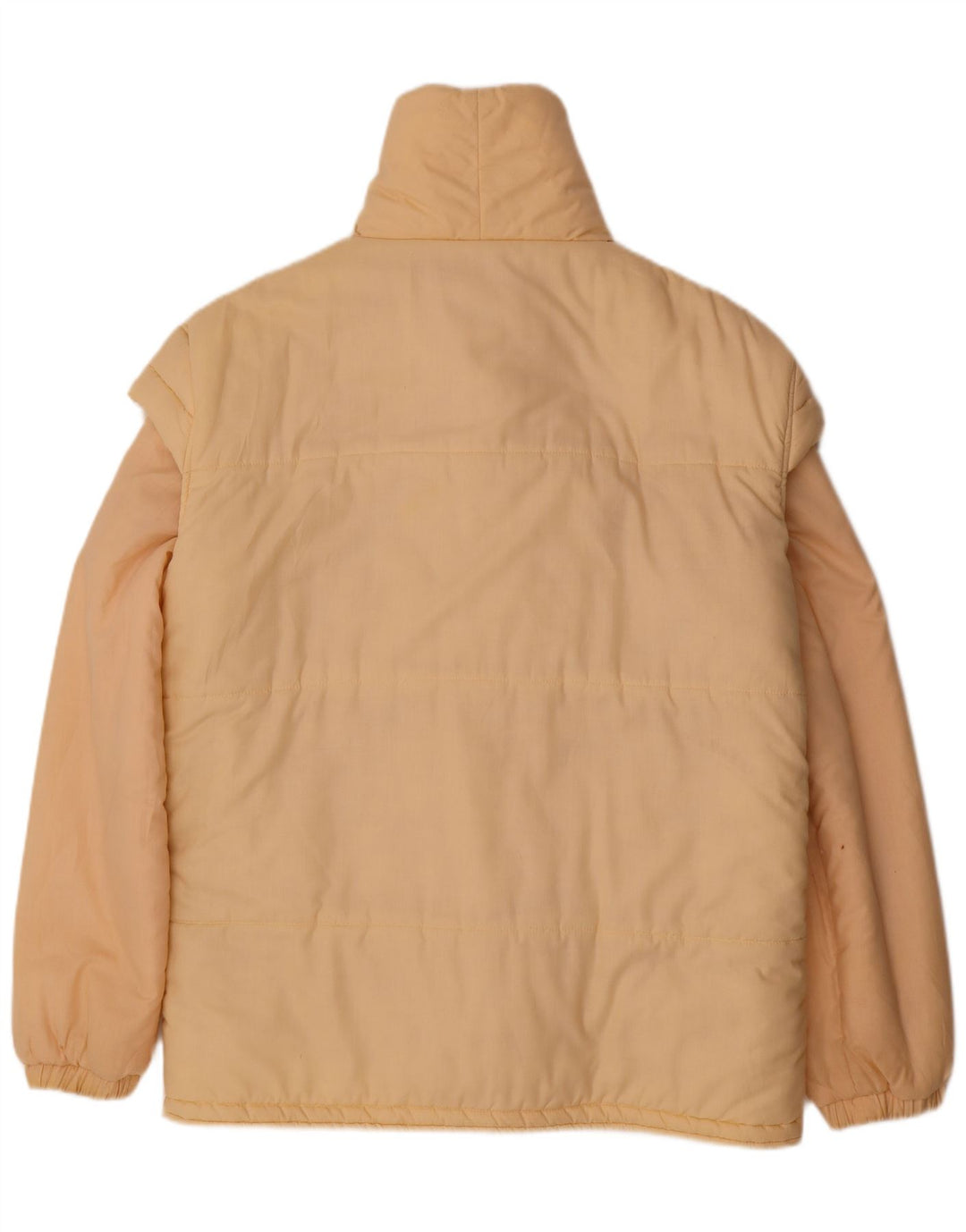 Vintage Herren Wattierte Jacke UK 40 Large Beige Polyester