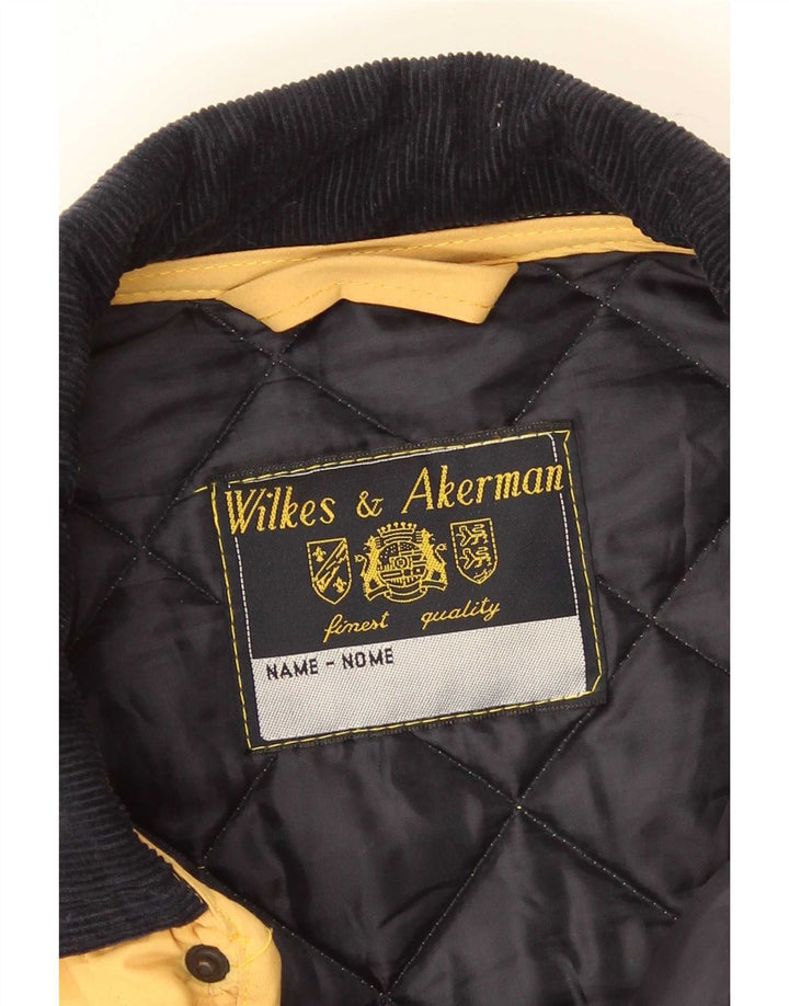 Jachetă matlasată pentru bărbați Wilkes&Akerman UK 38 Poliester galben mediu