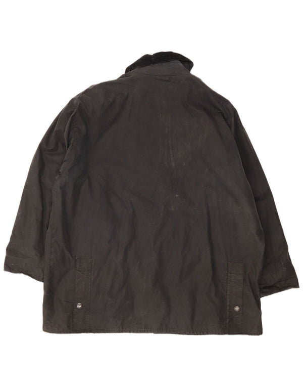 MC Orvis Herre Loose Fit vokset bomuldsjakke UK 40 Large Black
