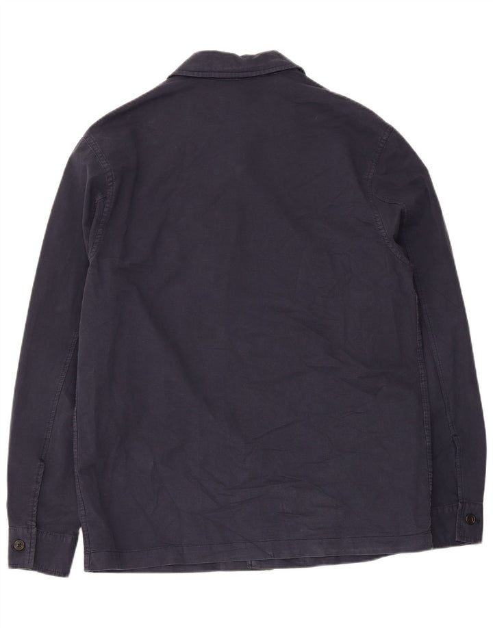Zara Herreskjorte Medium Navyblå Bomuld