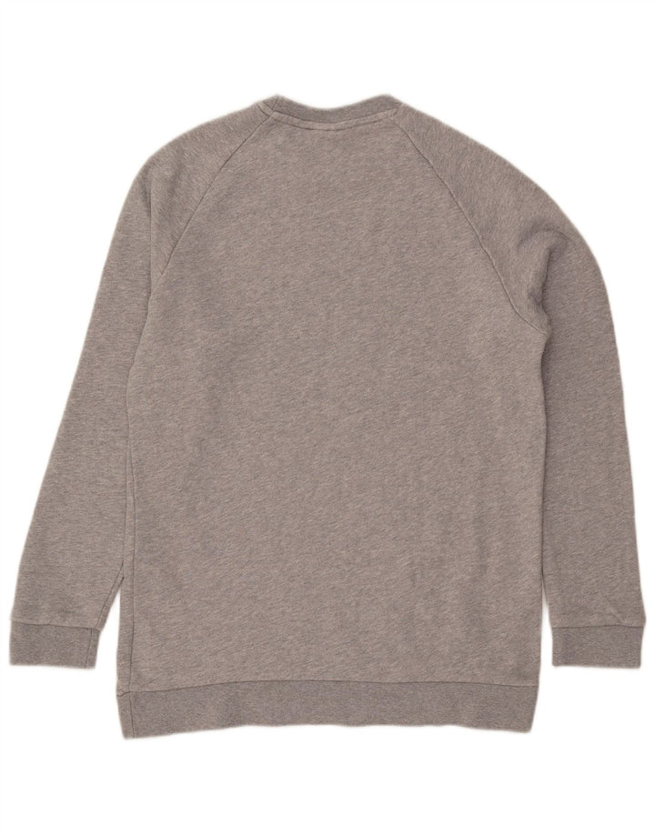 ADIDAS Mens Sweatshirt Jumper Medium Grey Flecked Cotton
