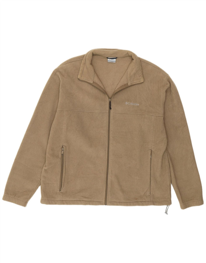 Columbia Herren Fleecejacke UK 44 2XL Beige Polyester