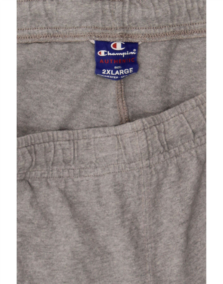 CHAMPION Mens Sport Shorts 2XL  Grey Cotton Vintage Champion and Second-Hand Champion from Messina Hembry 