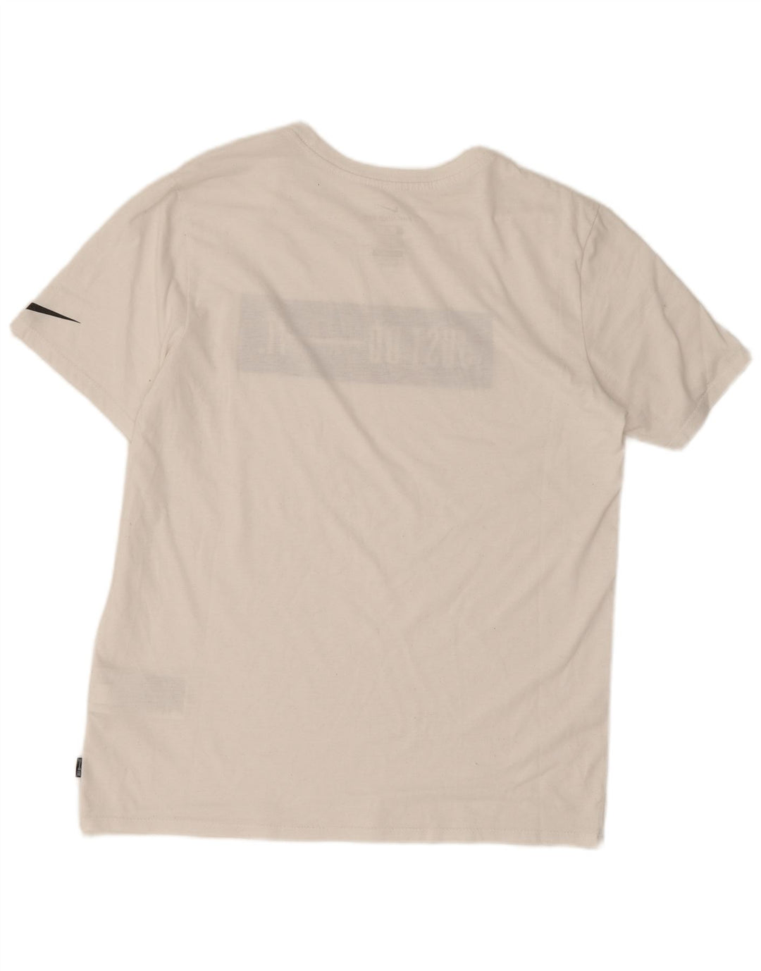 Nike Mens Athletic Cut Graphic T-Shirt Top Medium White Polyester