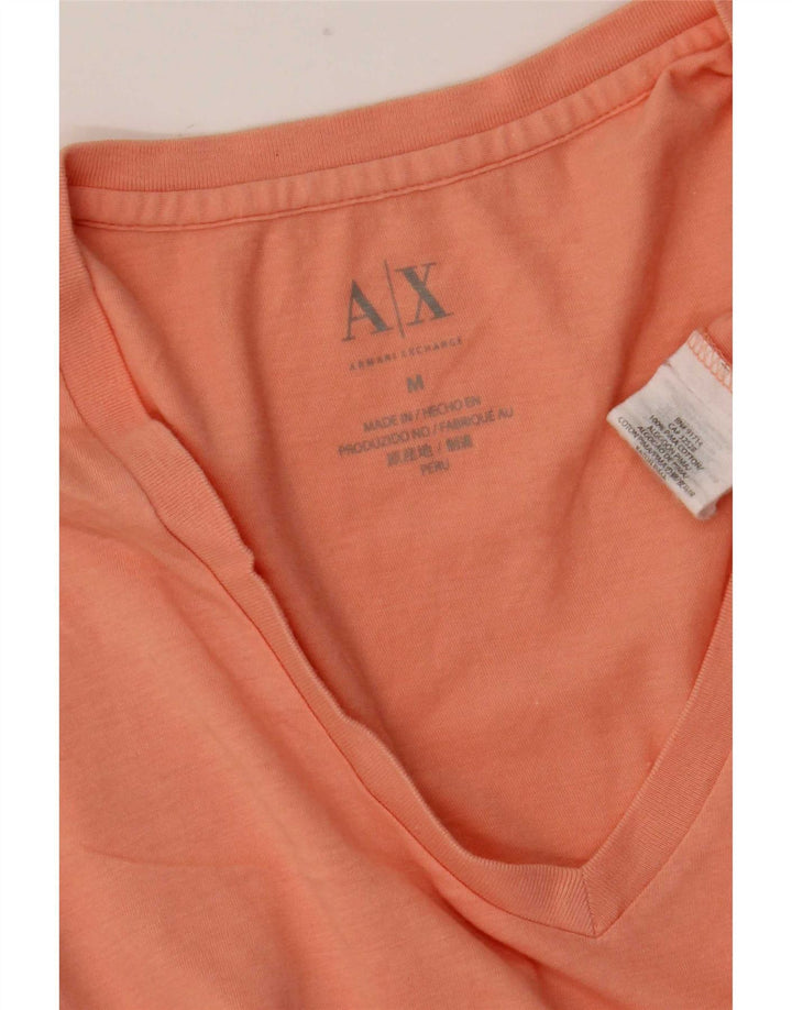 T-shirt da uomo Armani Exchange Top in cotone rosa medio