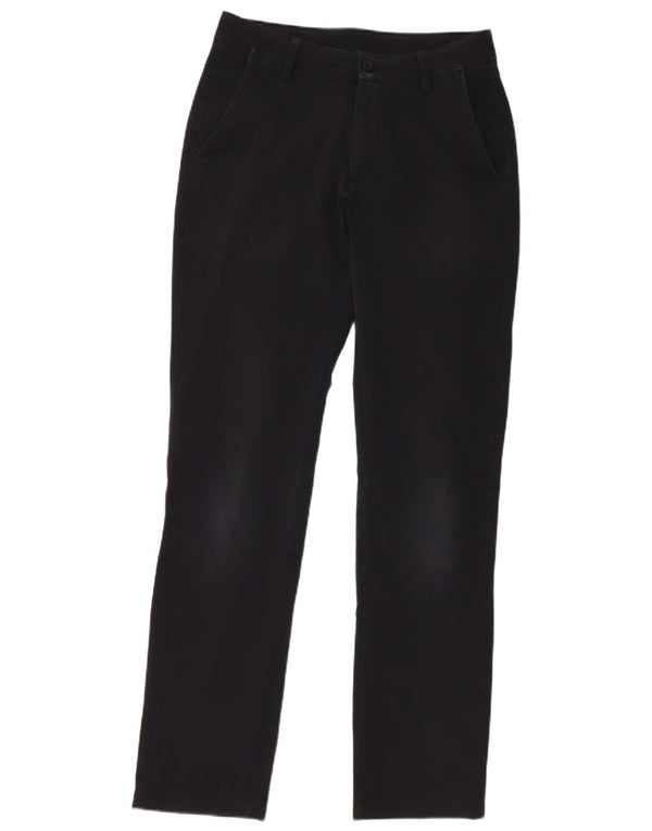 Under Armour Mens Straight Chino Trousers W30 L34 Navy Blue Polyester