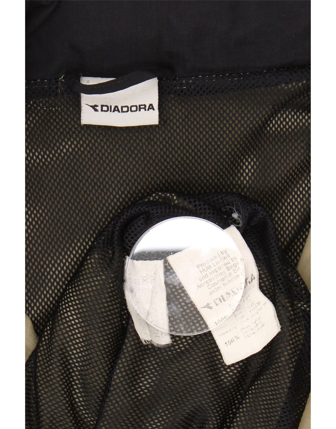 DIADORA Mens Rain Jacket UK 40 Large Green Polyamide Vintage Diadora and Second-Hand Diadora from Messina Hembry 