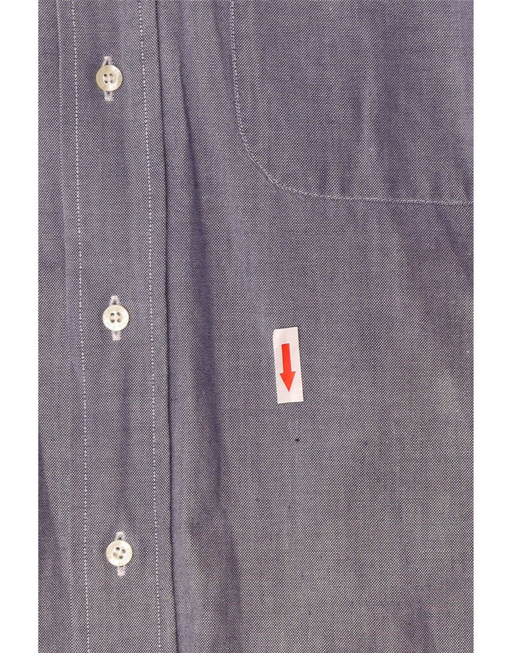 Lacoste Mens Shirt Size 39 Medium Blue Cotton