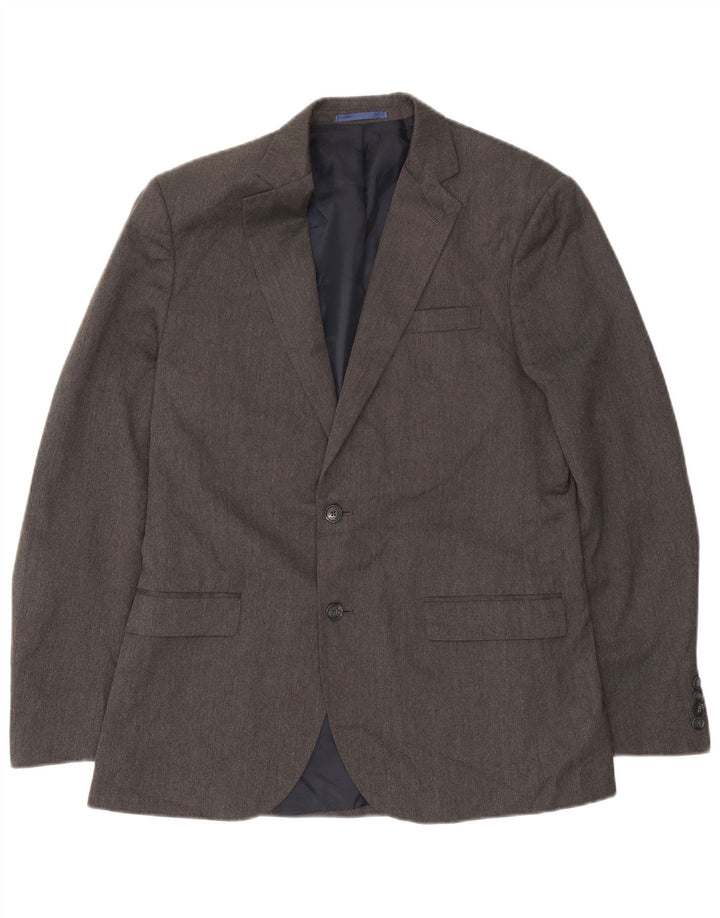Marks & Spencer Herre 2-knaps blazerjakke UK 40 Stor grå polyester