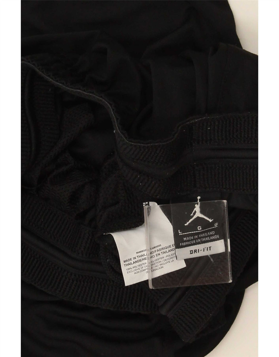 Pantaloncini sportivi Jordan Dri Fit da uomo, grandi, in poliestere color block nero