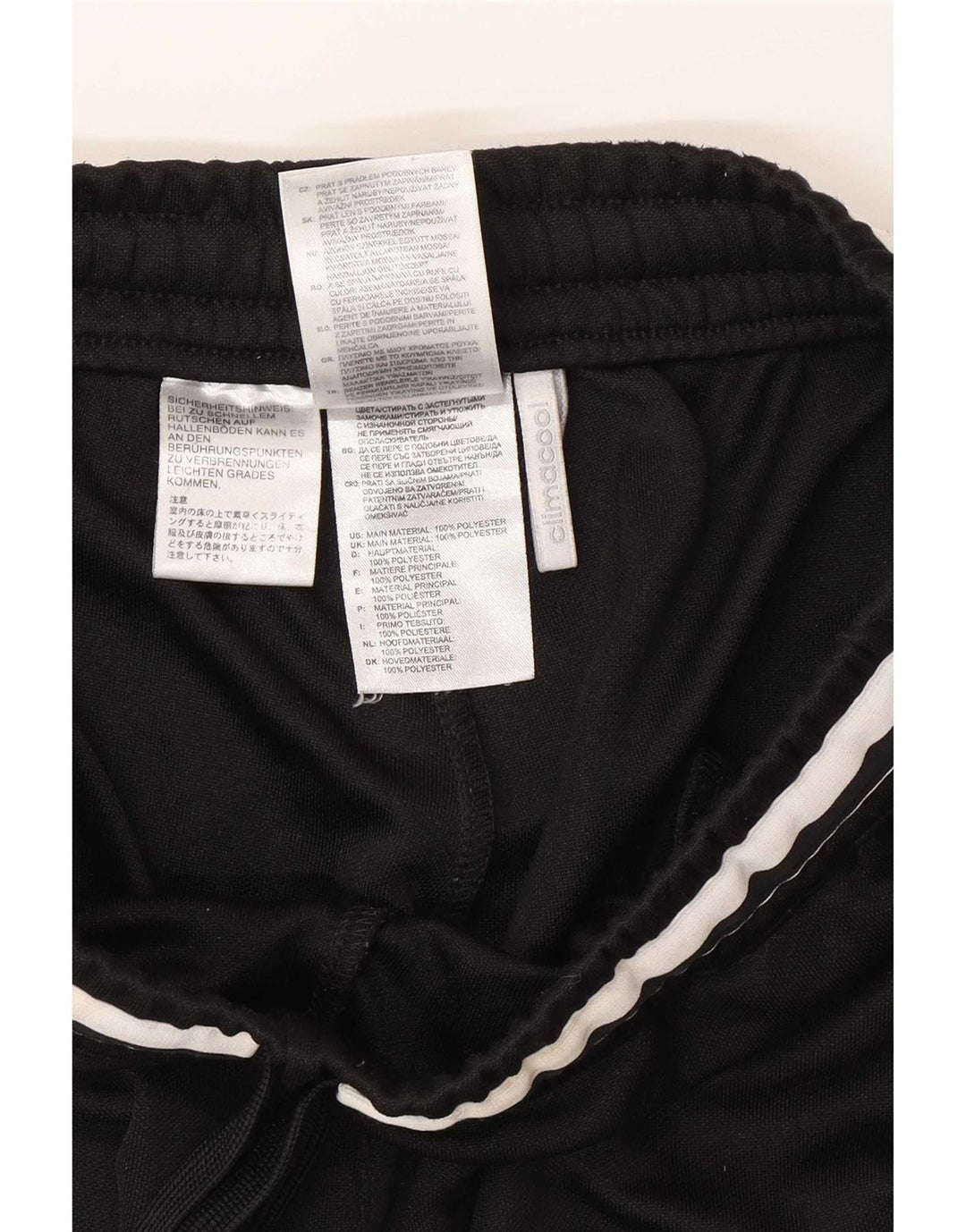 Adidas Pantalon de survêtement pour homme XS Noir Polyester
