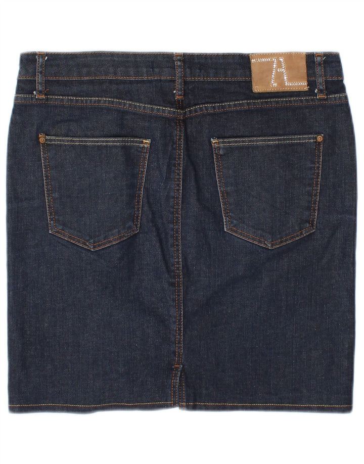 ZARA Womens Denim Skirt EU 38 Small W28 Navy Blue