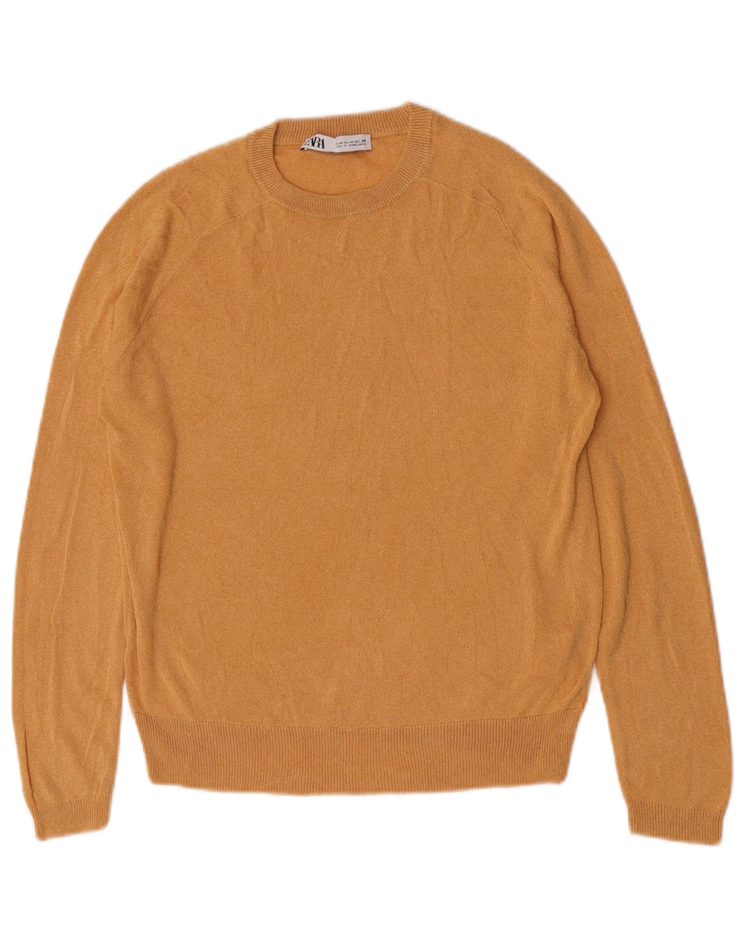 Zara Dame sweater med rund hals DK 12 Medium Orange Viscose
