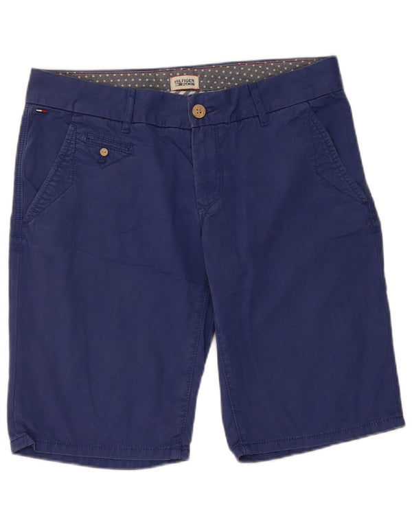 Tommy Hilfiger Womens Chino Shorts W28 Medium Blue Cotton