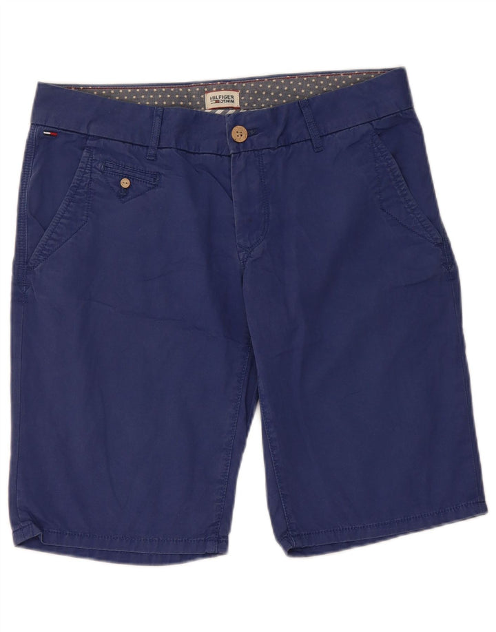 Tommy Hilfiger Womens Chino Shorts W28 Medium Blue Cotton