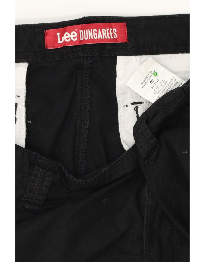 Lee Herre Dungarees Cargo Shorts W40 XL Sort Bomuld