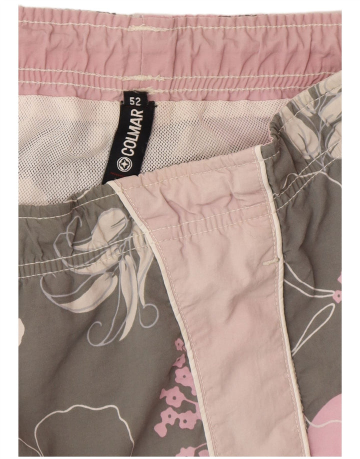 Colmar Mens Swimming Shorts EU 52 Large  Grey Floral Polyester
