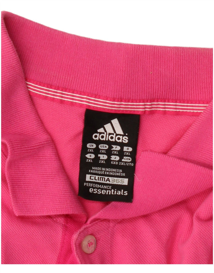 Adidas Mens Polo Shirt 2XL Pink