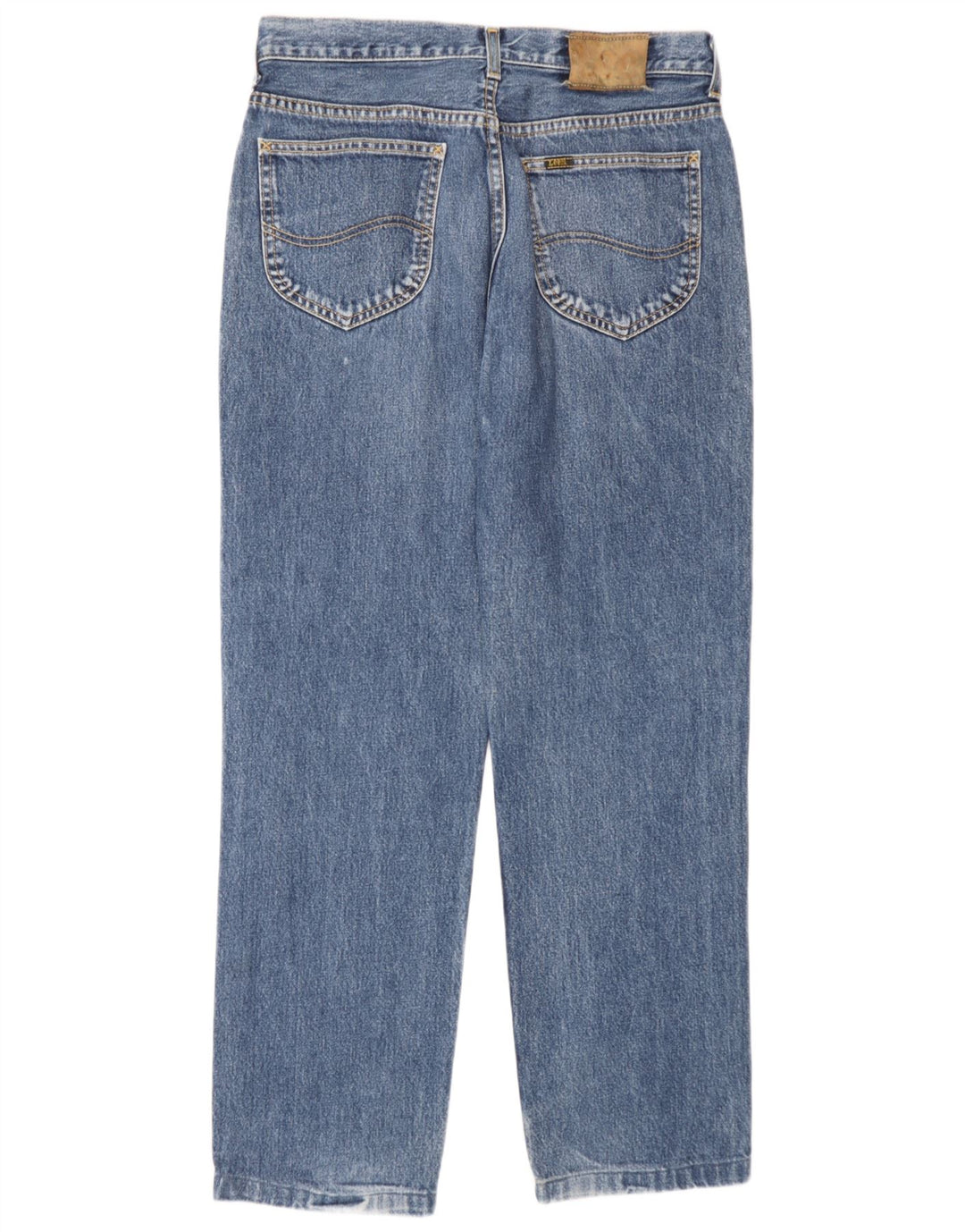 Lee Mens Straight Jeans W32 L30 Blue Cotton