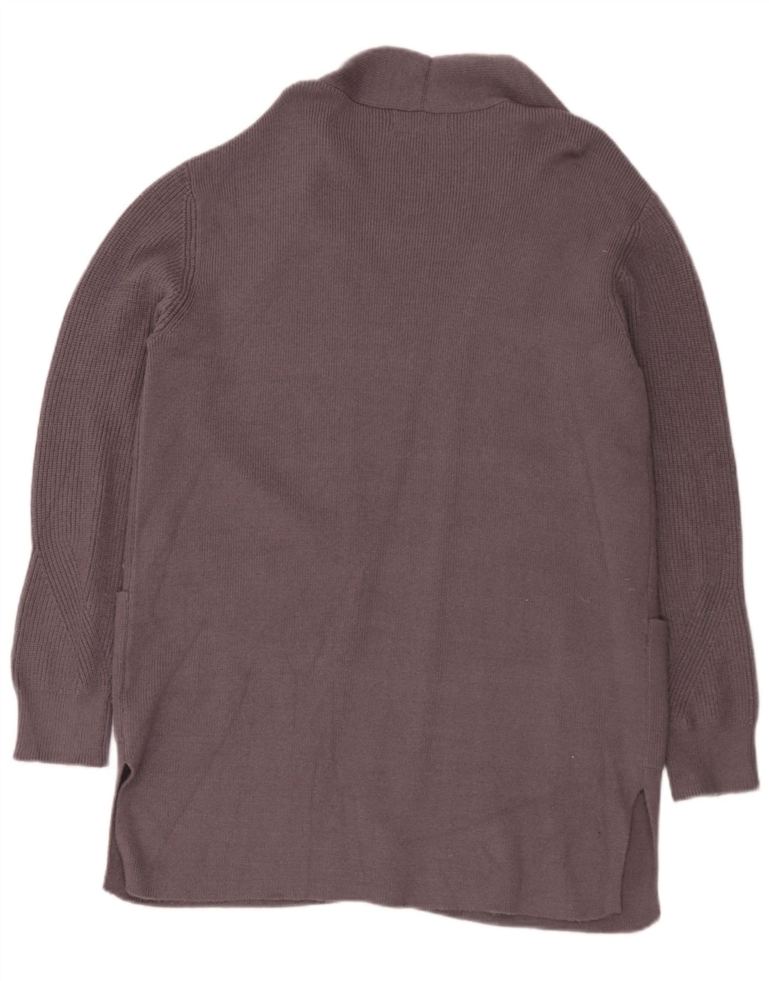Marks & Spencer Pull cardigan ouvert long pour femme UK 14 Large Gris