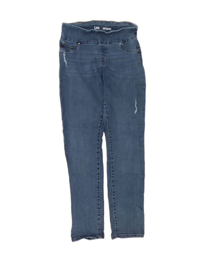 LEE Womens Straight Slim Jeans W28 L31 Blue Vintage Lee and Second-Hand Lee from Messina Hembry 