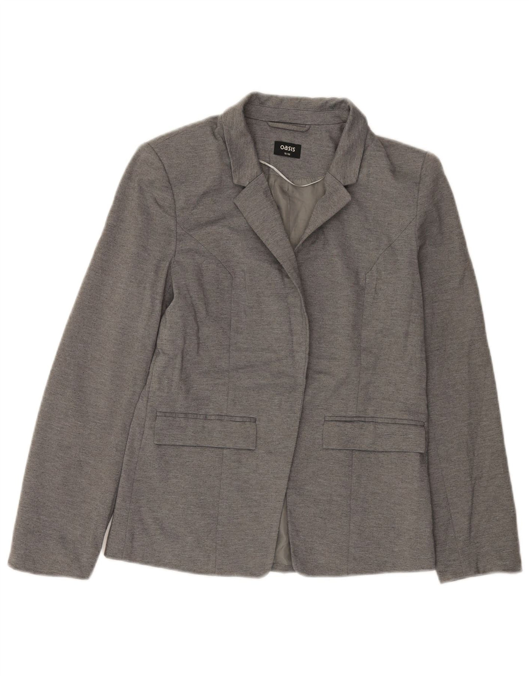 Oasis Womens Open Blazer Jacket UK 10 Small Grå Polyester