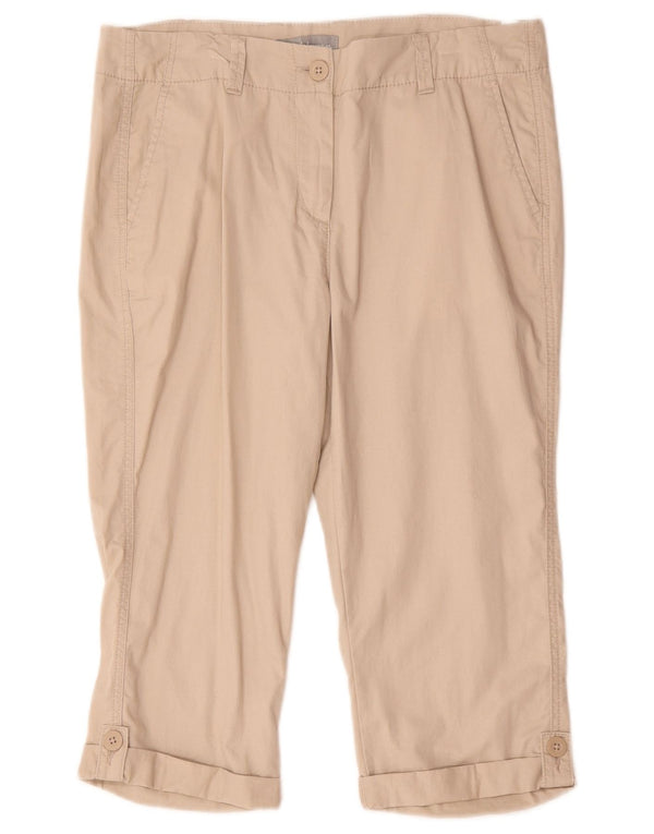 Marks & Spencer Γυναικεία βερμούδα UK 12 Medium W32 Μπεζ βαμβακερό