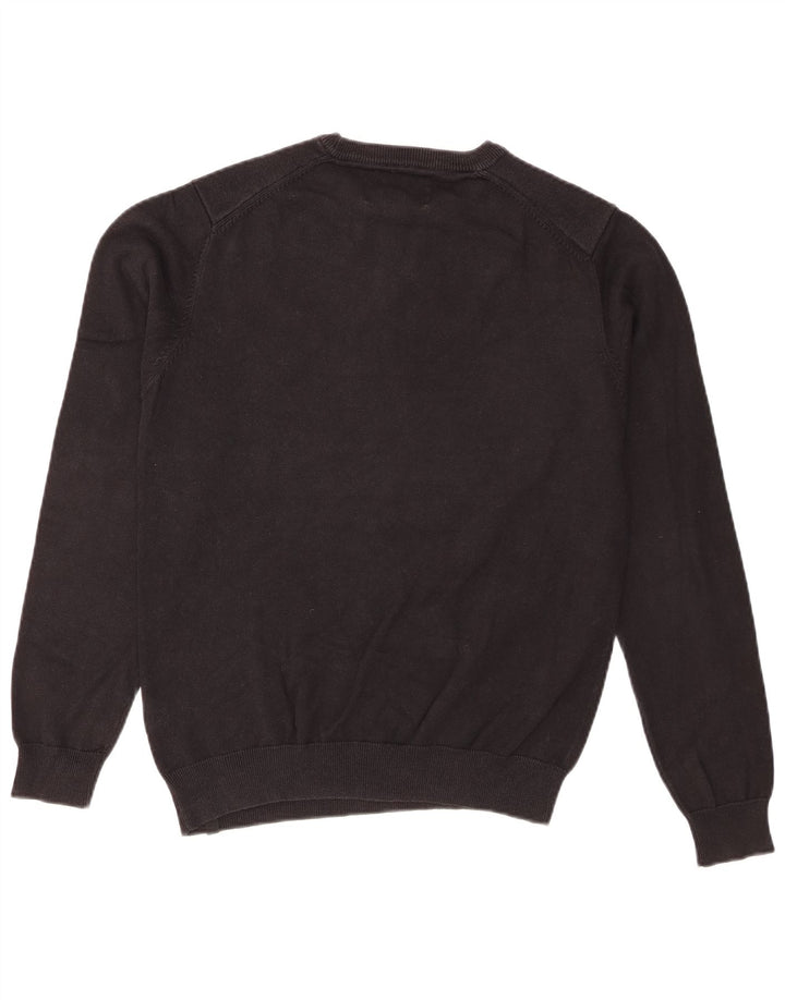 Jack & Jones Mens Graphic Regular Fit Crew Neck Jumper Sweater Medium Black