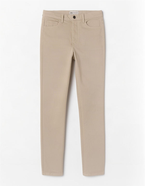Женские узкие джинсы Zara EU 38, маленькие W28 L27, белые