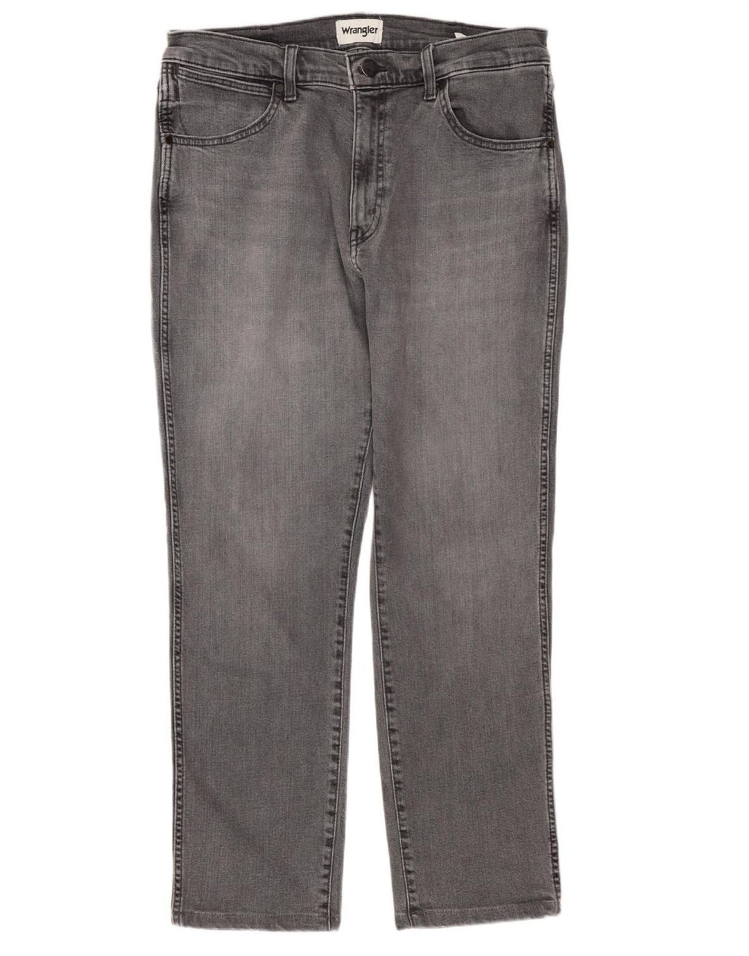 WRANGLER Mens Larston Slim Jeans W33 L27 Grey Cotton