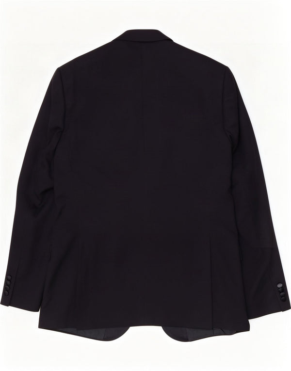 Marks & Spencer Giacca lunga da uomo a 2 bottoni UK 42 XL Blu navy