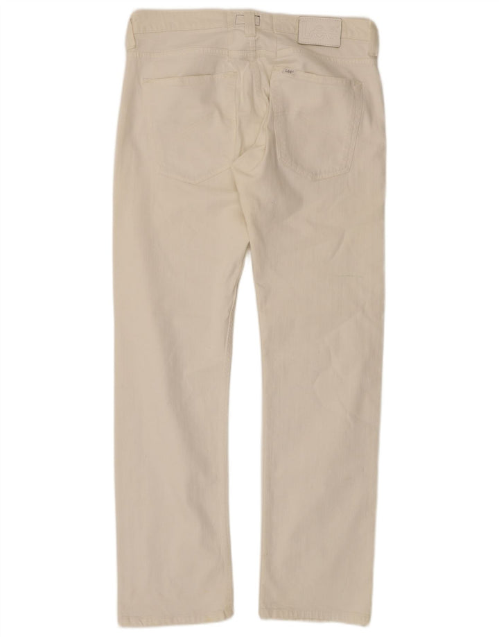Lee Womens Powell Jeans W36 L33 White Cotton
