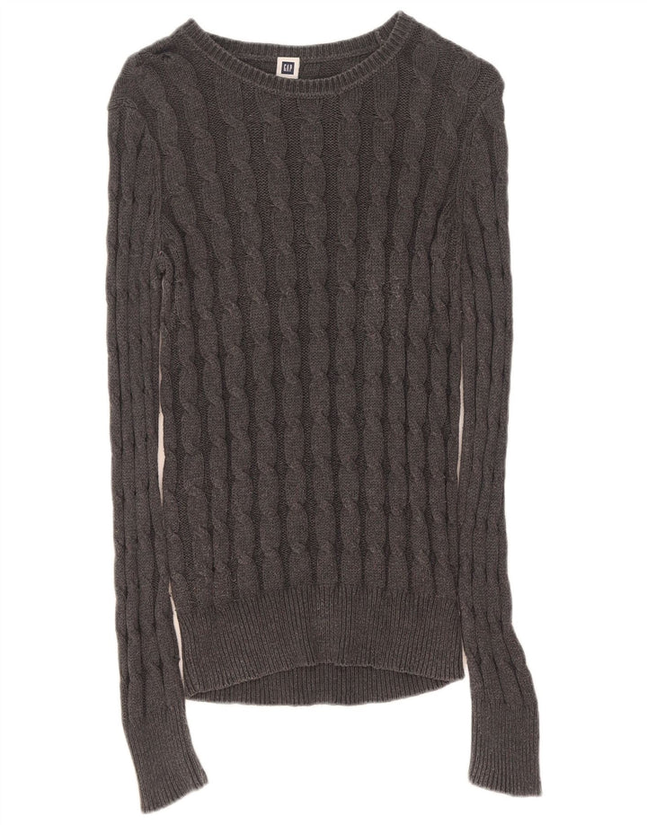 Gap - Jersey para mujer con cuello barco, talla 44, color gris medio