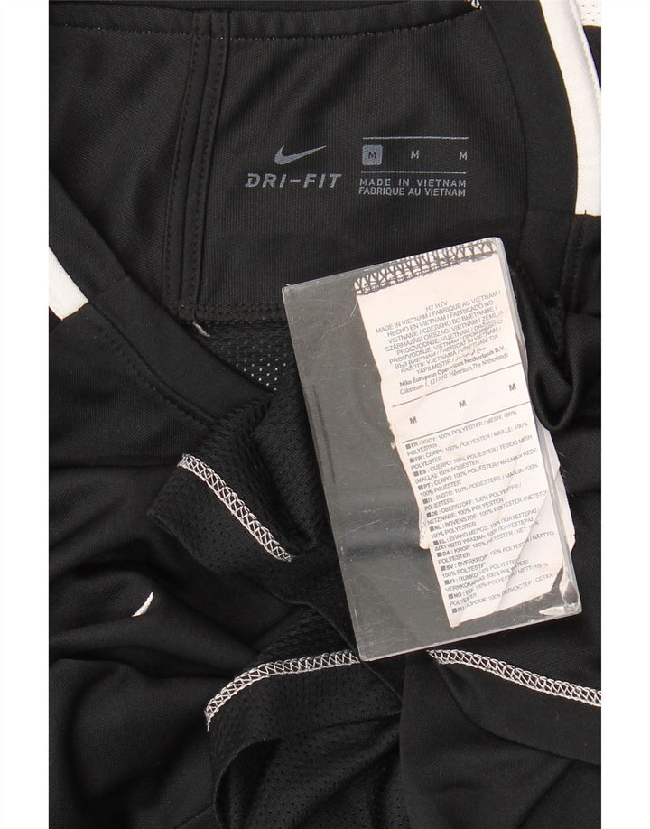 Nike Mens Dri Fit T-Shirt Top Medium Black Polyester