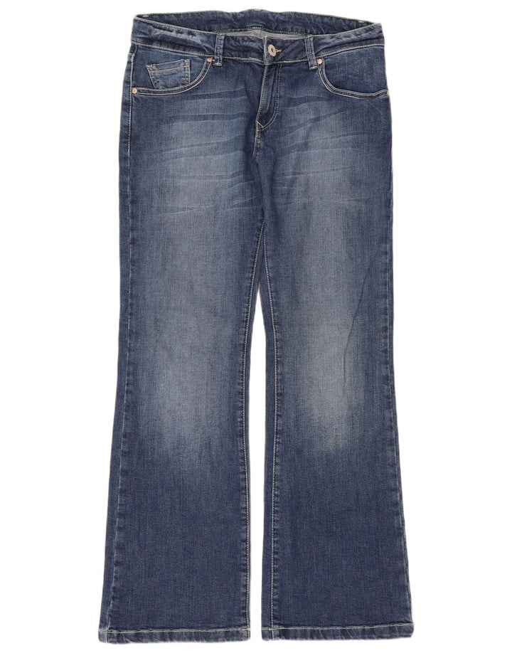 Marks & Spencer Damen Bootcut-Jeans UK 12 Medium W33 L30 Blaue Baumwolle